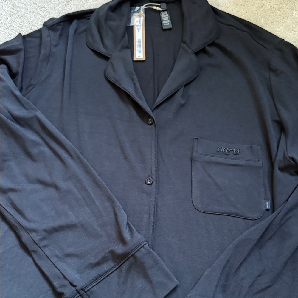 SKIMS Sleep Top Only Onyx, Size L